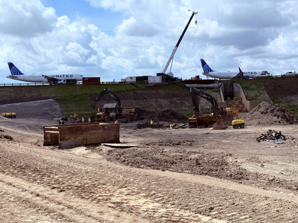 WO 9 Central Detention Basin Installing Underdrains in the Central Detention Basin