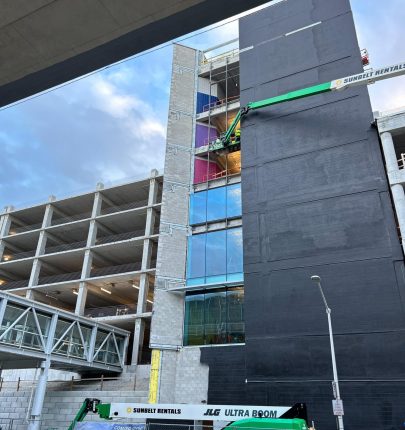 1078 ABayazeed Contractor Installing Curtain Wall