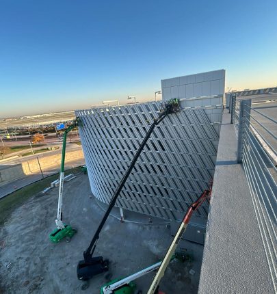1078 ABayazeed Contractor Installing Facade on the West Helix
