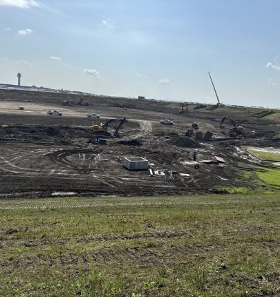 WO 9 Central Detention Basin Installing Precast Intake Structure