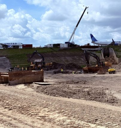 WO 9 Central Detention Basin Installing Underdrains in the Central Detention Basin