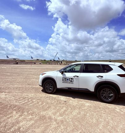 WO 9 Central Detention Basin SQN Vehicle Inspecting the Central Detention Basin Activities